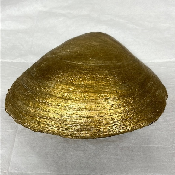 Hand Crafted Decoupage Floral Decorative Trinket Shell Dish - Picture 8 of 12